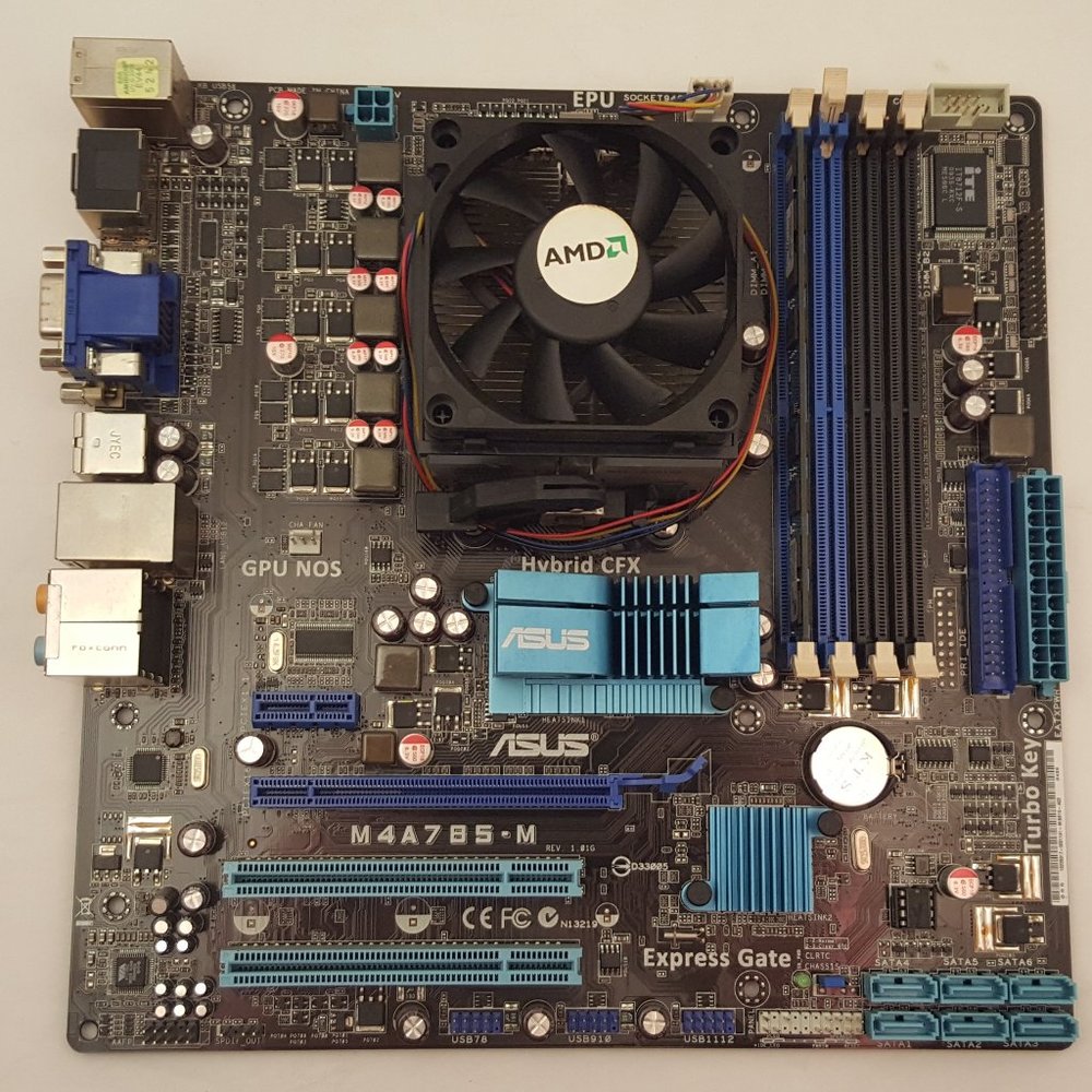 ASUS M4A785-M MicroATX Socket AM3 Motherboard w/ AMD Athlon II X4 620 & 2 GB DDR